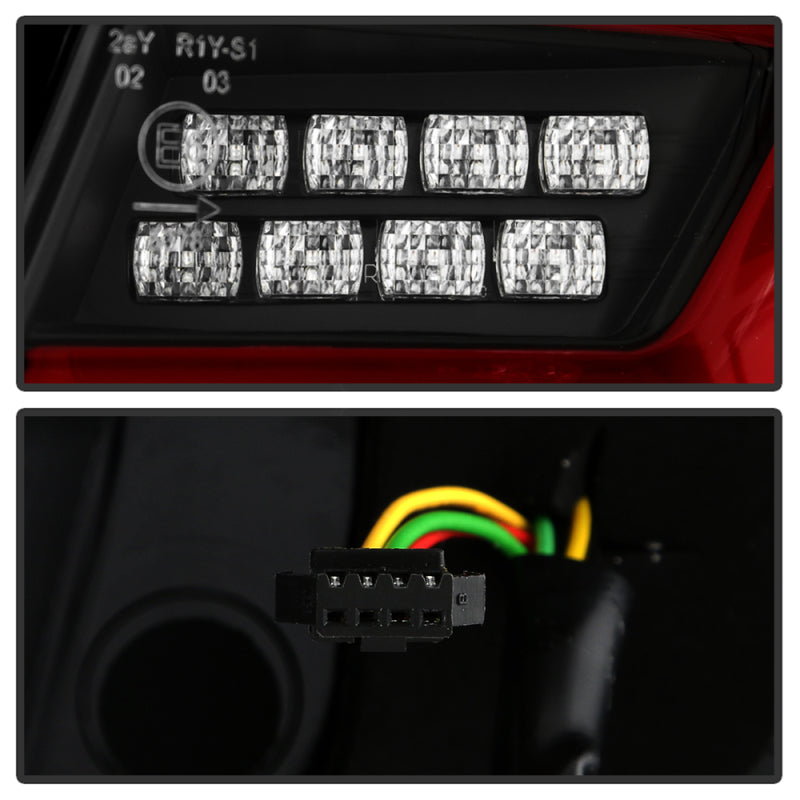 SPYDER 11-17 BMW 5 Series F10 F18 M5  Sequential Turn Signal LED Tail Light - BK ALT-YD-BMWF1011-BK 5088512