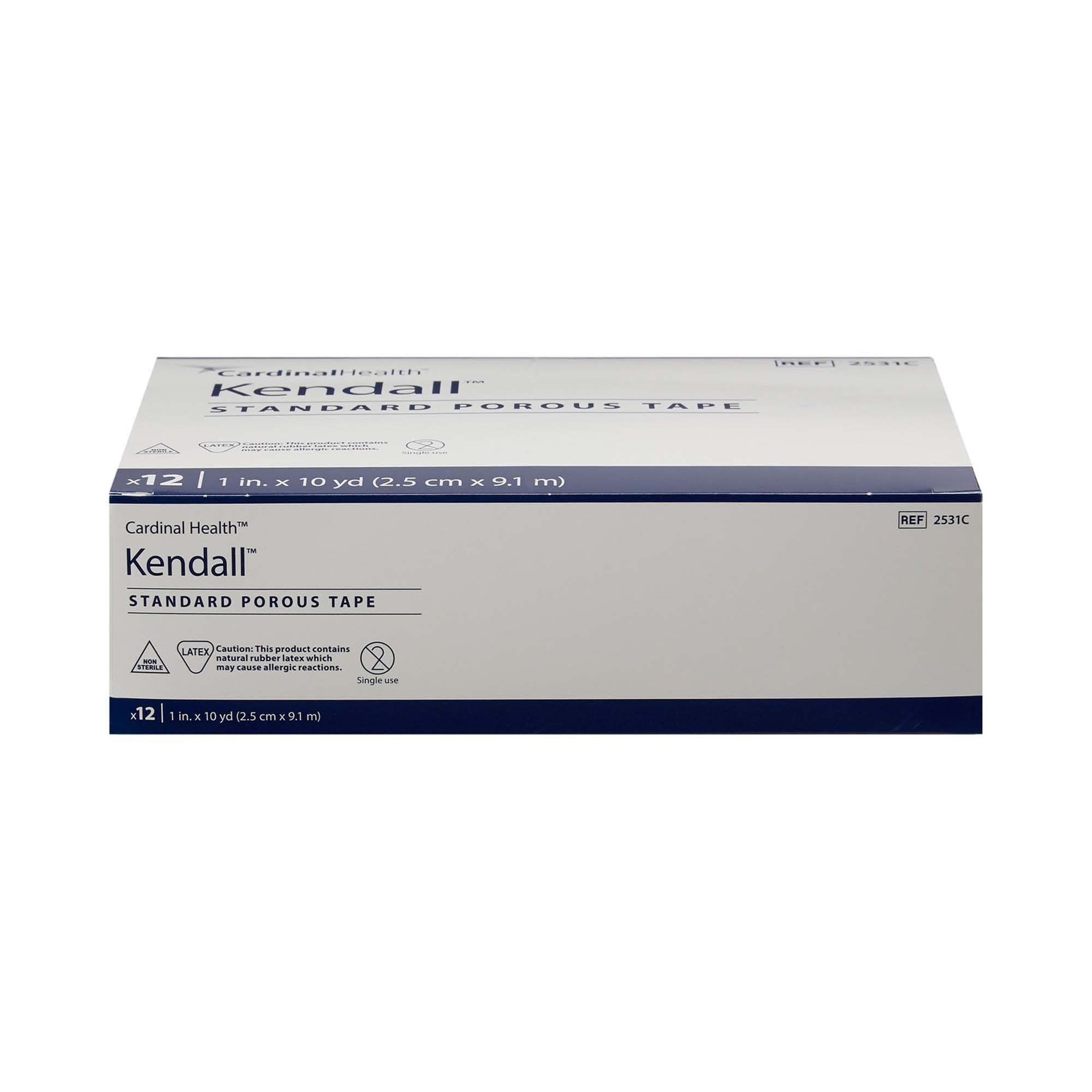 Kendall™ Cloth Medical Tape, 1 Inch x 10 Yard, White 2531C