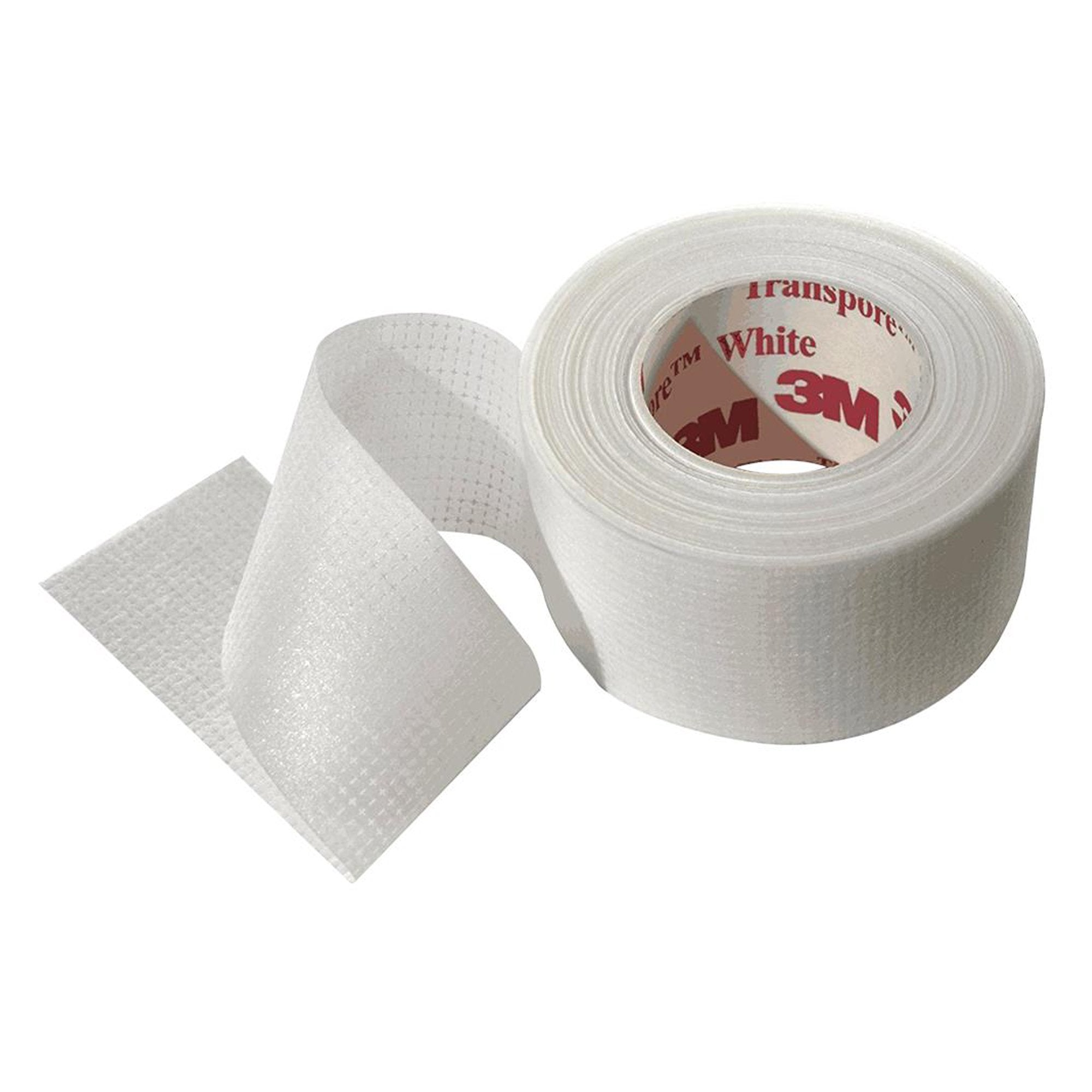 3M™ Transpore™ Plastic Medical Tape, 1/2 Inch x 10 Yard, Transparent 1527-0