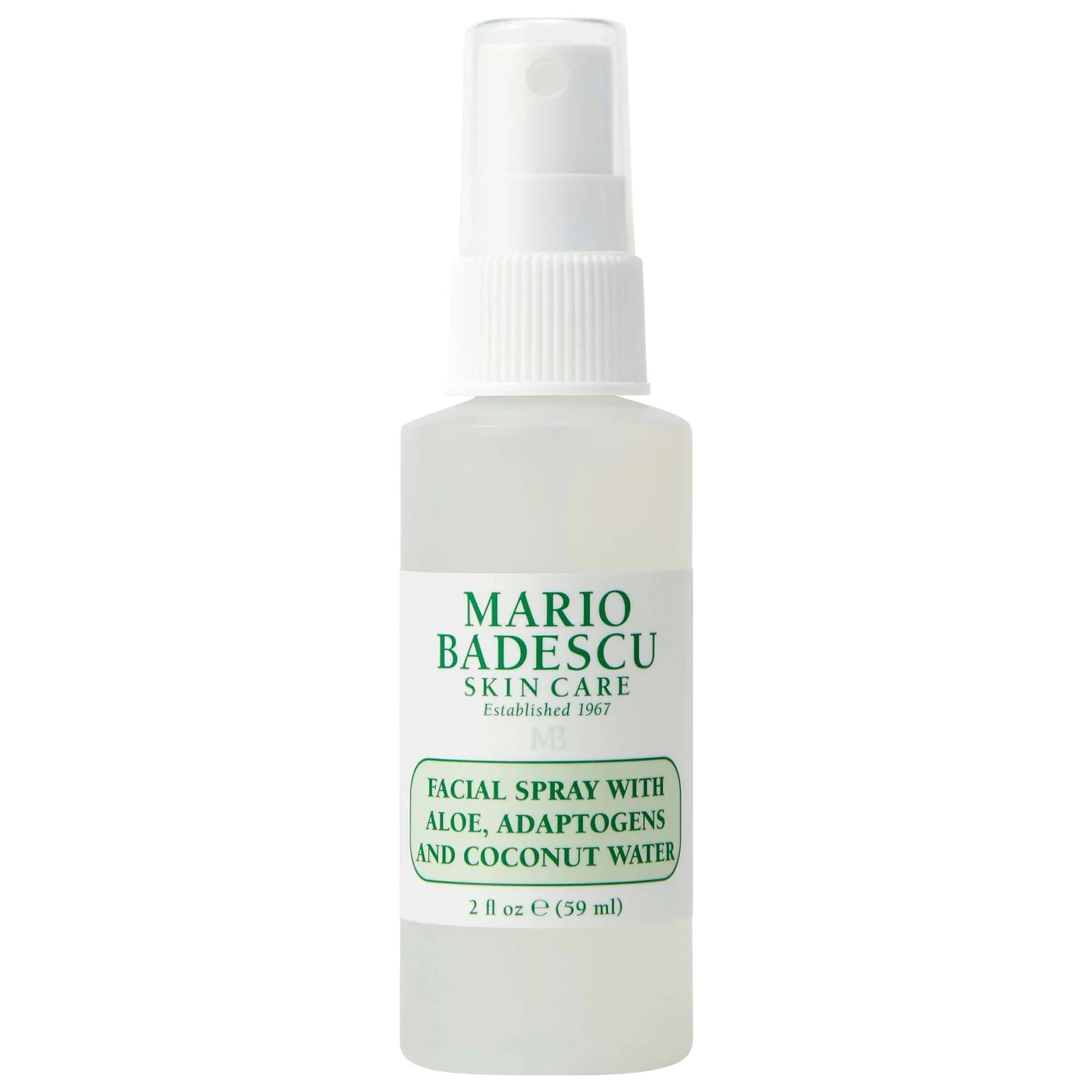 Mini Facial Spray: Hydrating Aloe Adaptogens & Coconut Water Mist for Dry Skin - Vegan & Cruelty-Free
