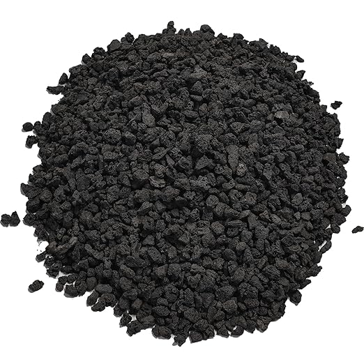 5lbs Small Lava Rocks for Plants Drainage, 1/5 Inch Black Gravel Mulch for House Plants, Succulent Rocks Pebbles for Planters,Cactus, Bonsai Tree, Pure Volcanic Rocks, Top - Dressing - PhishStones Products