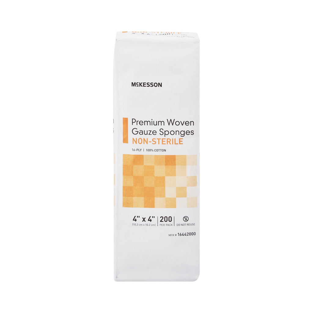McKesson Gauze Sponge, 4 x 4 Inch, 16-Ply 16442000