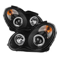 SPYDER Mercedes Benz C-Class 01-05 4 DrProjector Halogen- CCFL Halo Blk PRO-YD-MBW203-CCFL-BK 5081025