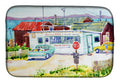 Seafood Shack for fresh shrimp Dish Drying Mat Absorbent Dish Drying Mat Pad for Kitchen Counter Dish Drainer Mat for Countertop, 14 x 21", Multicolor