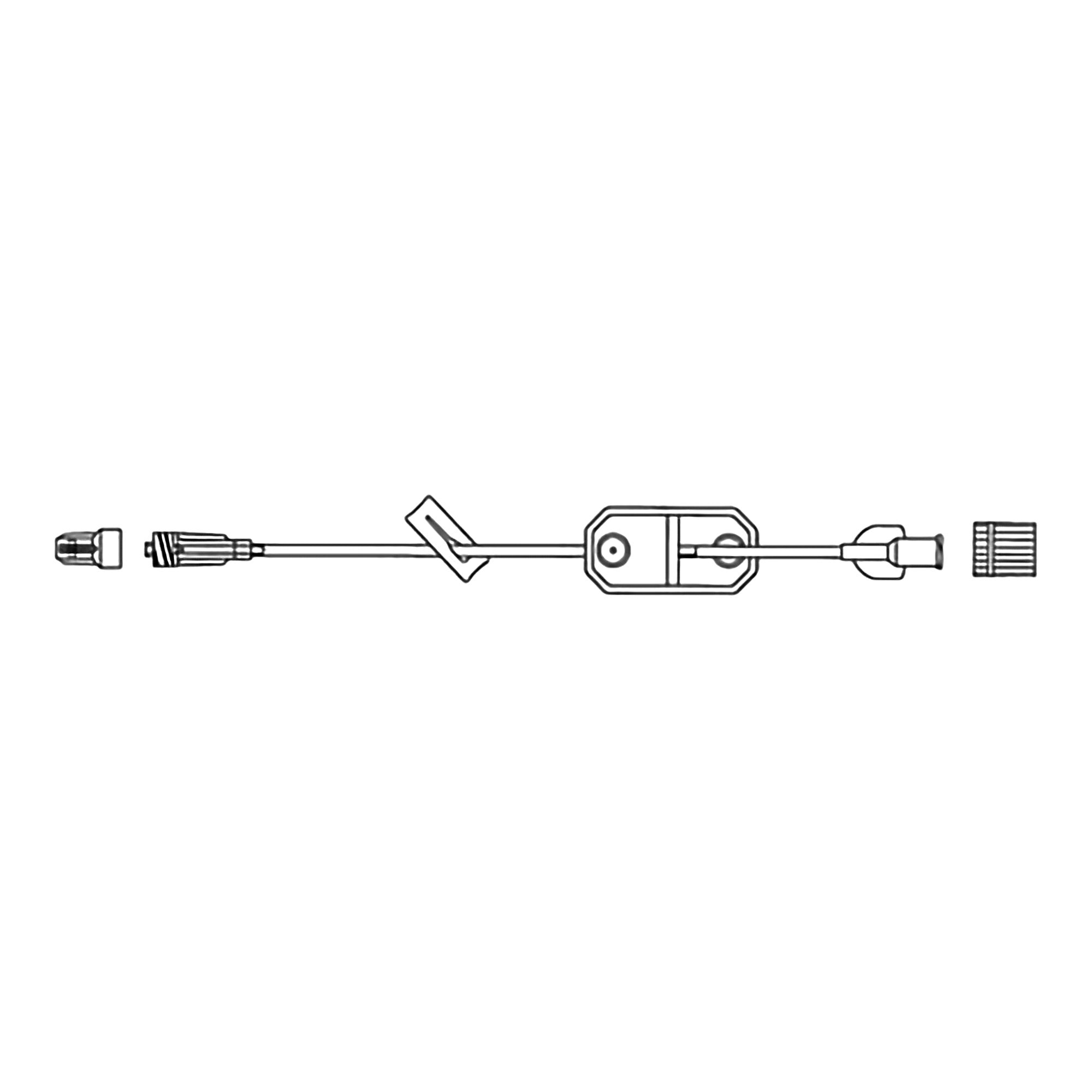 McKesson IV Extension Set, Standard Bore 9-inch Tubing, 1.2 Micron Filter MS421