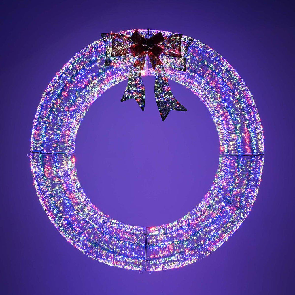 Yescom Giant Outdoor Prelit Christmas Wreath 60 inch