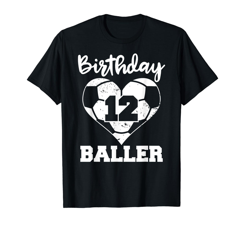 12Th Birthday Baller Funny 12 Year Old T-Shirt - Unique Graphic Unisex