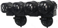Upettools 12680 GPH Wave Maker Aquarium Circulation Pump - 4-Head Powerful Submersible Powerhead for Fresh & Saltwater Tanks (180-300 Gallons) with Adjustable Flow - Black