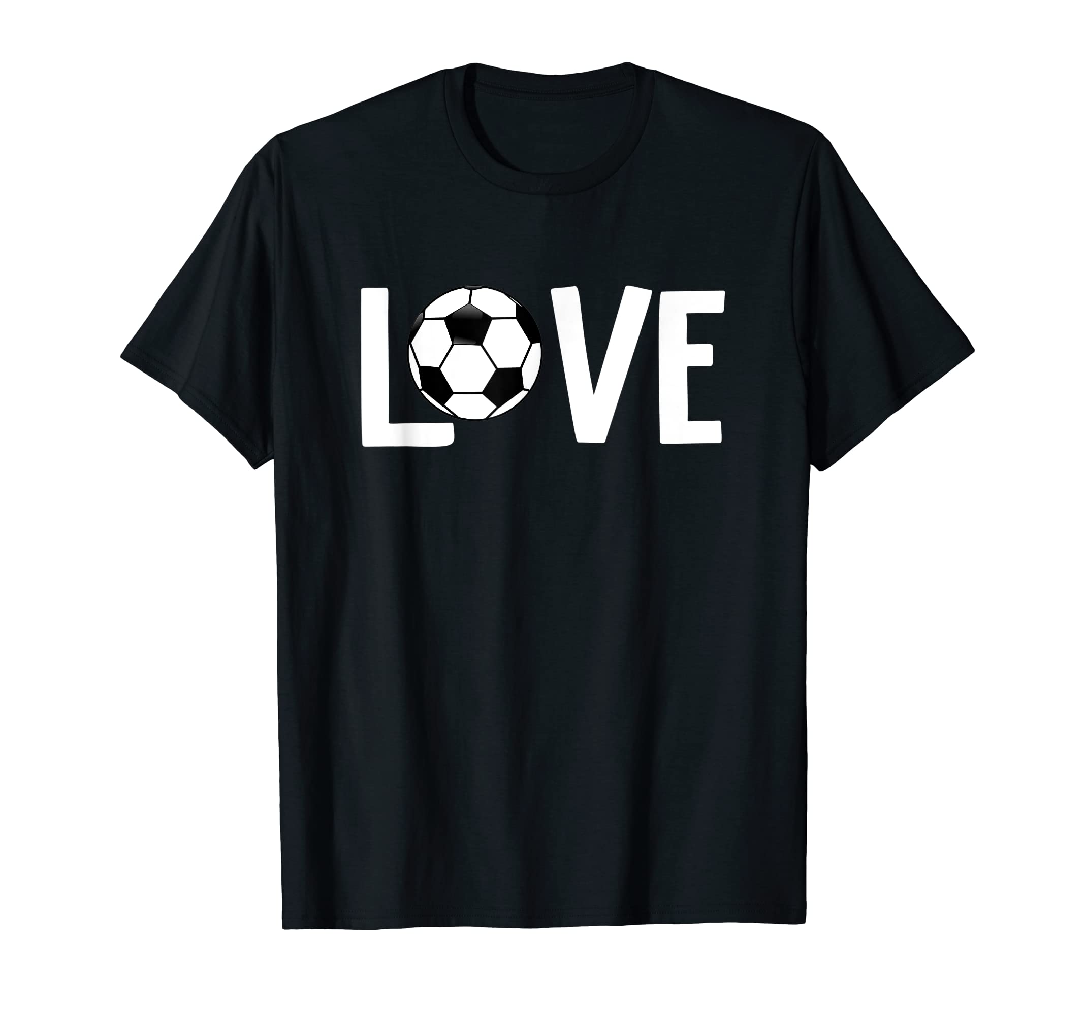 Valentines Day Love Soccer T-Shirt - Graphic Print for Adults
