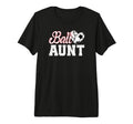 Ball Aunt Heart Soccer Volleyball Aunt T-Shirt - Minimalist Print Unisex