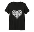 Heart Shaped Soccer Ball Tri Blend T-Shirt - Trendy Graphic Unisex