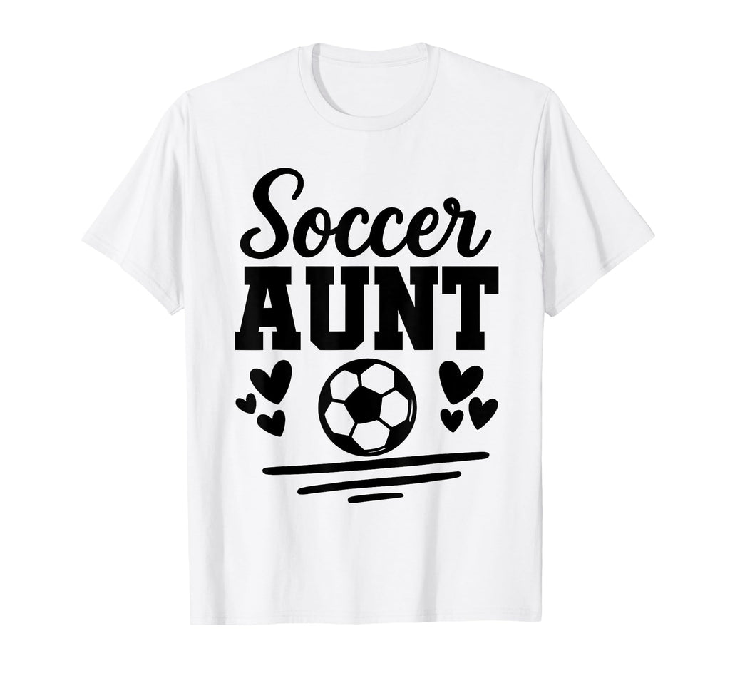 Soccer Aunt Soccer Player Matching Family T-Shirt - Novelty Apparel Unisex