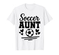 Soccer Aunt Soccer Player Matching Family T-Shirt - Novelty Apparel Unisex