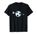 Football Soccer Ball Heart T-Shirt - Aesthetic Graphic for Adults