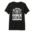 Proud Ice Hockey Goalie Grandma T-Shirt - Minimalist Print for Adults