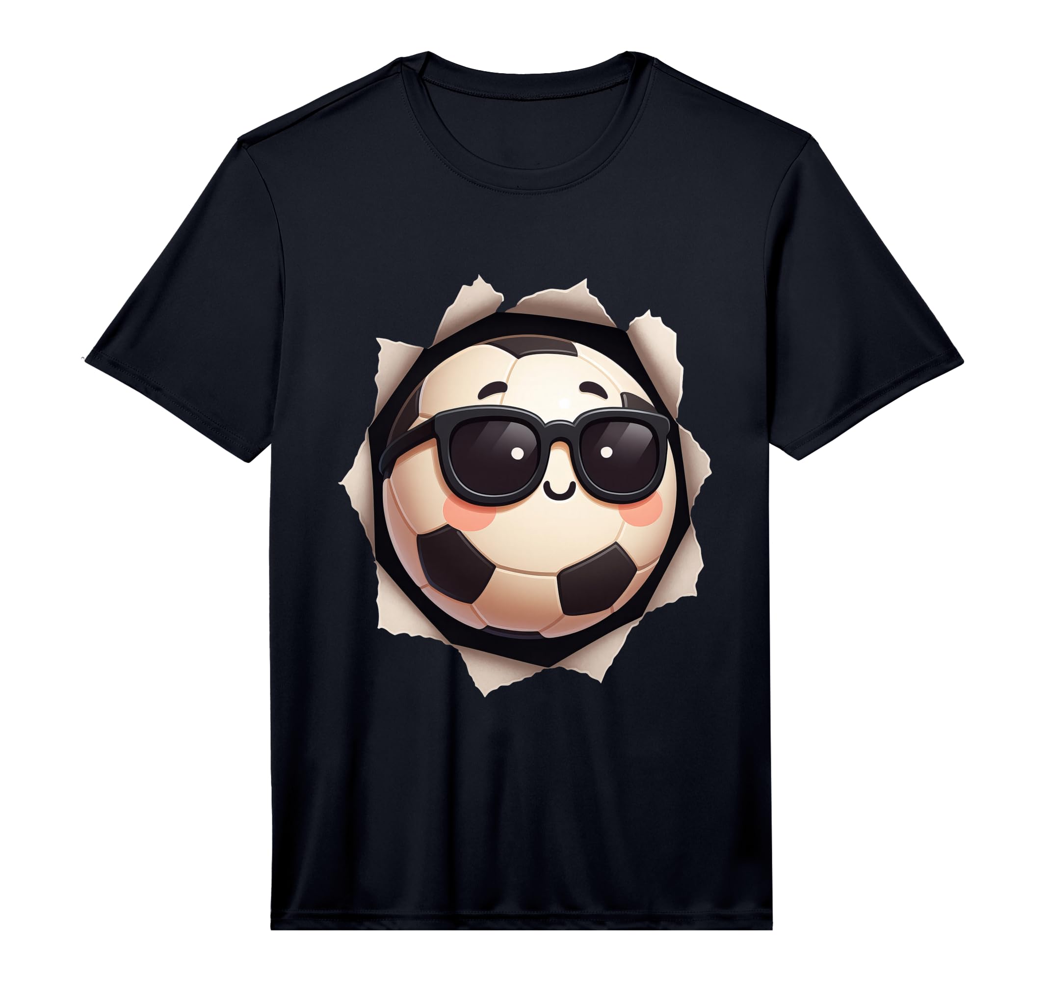 Mens Soccer Ball Performance T-Shirt - Streetwear Style Men Women