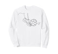 One Line Art Minimalist Soccer Coach Sweatshirt - Novelty Apparel Unisex