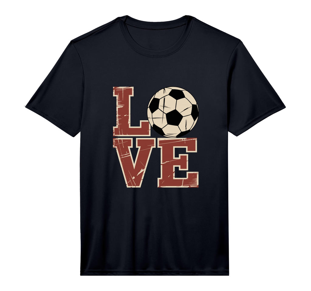 Love Soccer Football Performance T-Shirt - Aesthetic Graphic for Adults