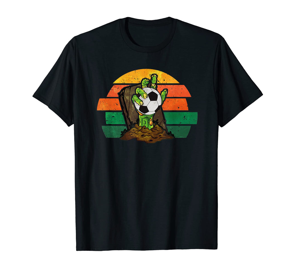 Zombie Soccer Player Funny Scary T-Shirt - Custom Art Print Men Women