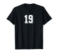 Number 19 80S 90S Soccer Team Jersey T-Shirt - Streetwear Style Unisex