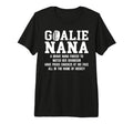 Hockey Goalie Nana Hockey Keeper Nana T-Shirt - Custom Art Print Men Women