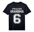 Number 6 Custom Proud Soccer Futbol T-Shirt - Novelty Apparel for Adults