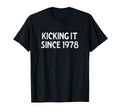 Kicking It Since 1978 Funny Soccer T-Shirt - Custom Art Print Men Women