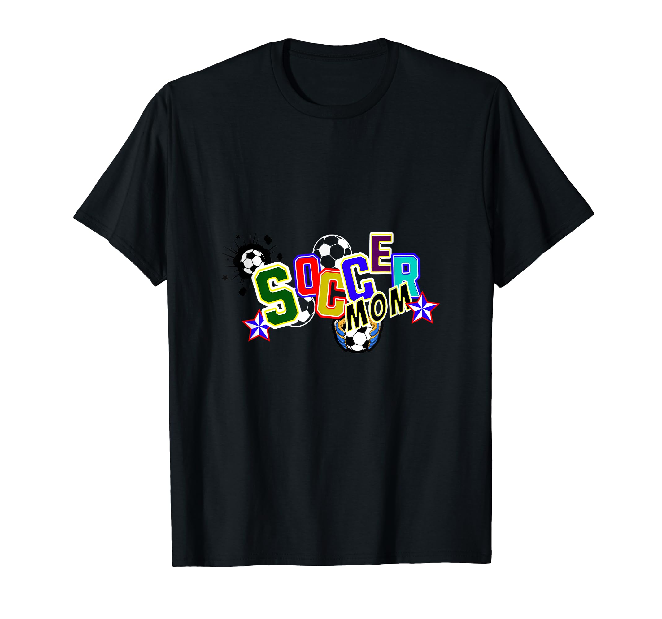 Soccer Mom Colorful Soccer Gifts T-Shirt - Minimalist Print for Adults