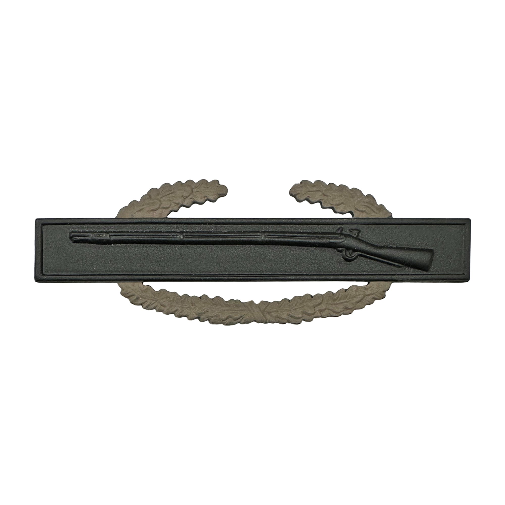 Master Combat Infantry Badge 1 AWD Brown Wreath Full Size Black Metal STA-BRITE