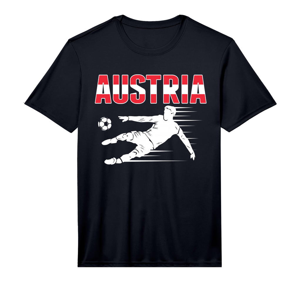 Austria Soccer Fans Jersey Austrian T-Shirt - Custom Art Print Unisex