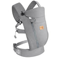 New Upgrade Ergonomic Baby Carrier Newborn Toddler Wrap Carrier,Hands Free Baby Sitting Sling,Breathable,Perfect for Infants/Chest Sling for Babies Shower Gift (Striped Dark Grey, Upgrade-with Belt)