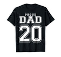Number 20 Custom Proud Soccer Futbol T-Shirt - Unique Graphic Men Women