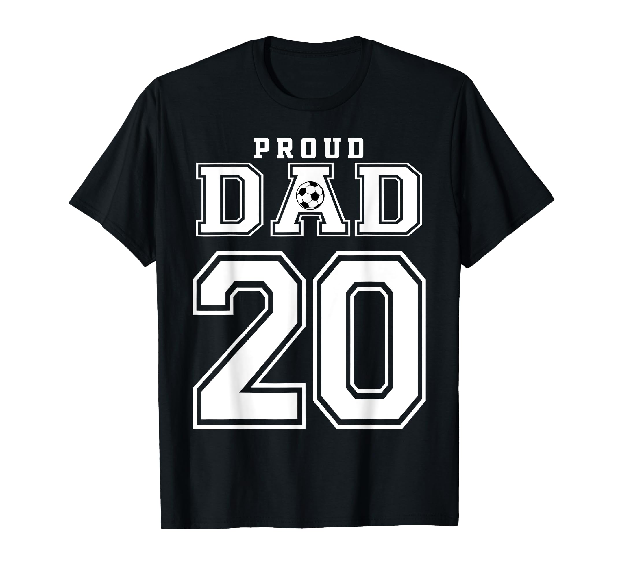 Number 20 Custom Proud Soccer Futbol T-Shirt - Unique Graphic Men Women