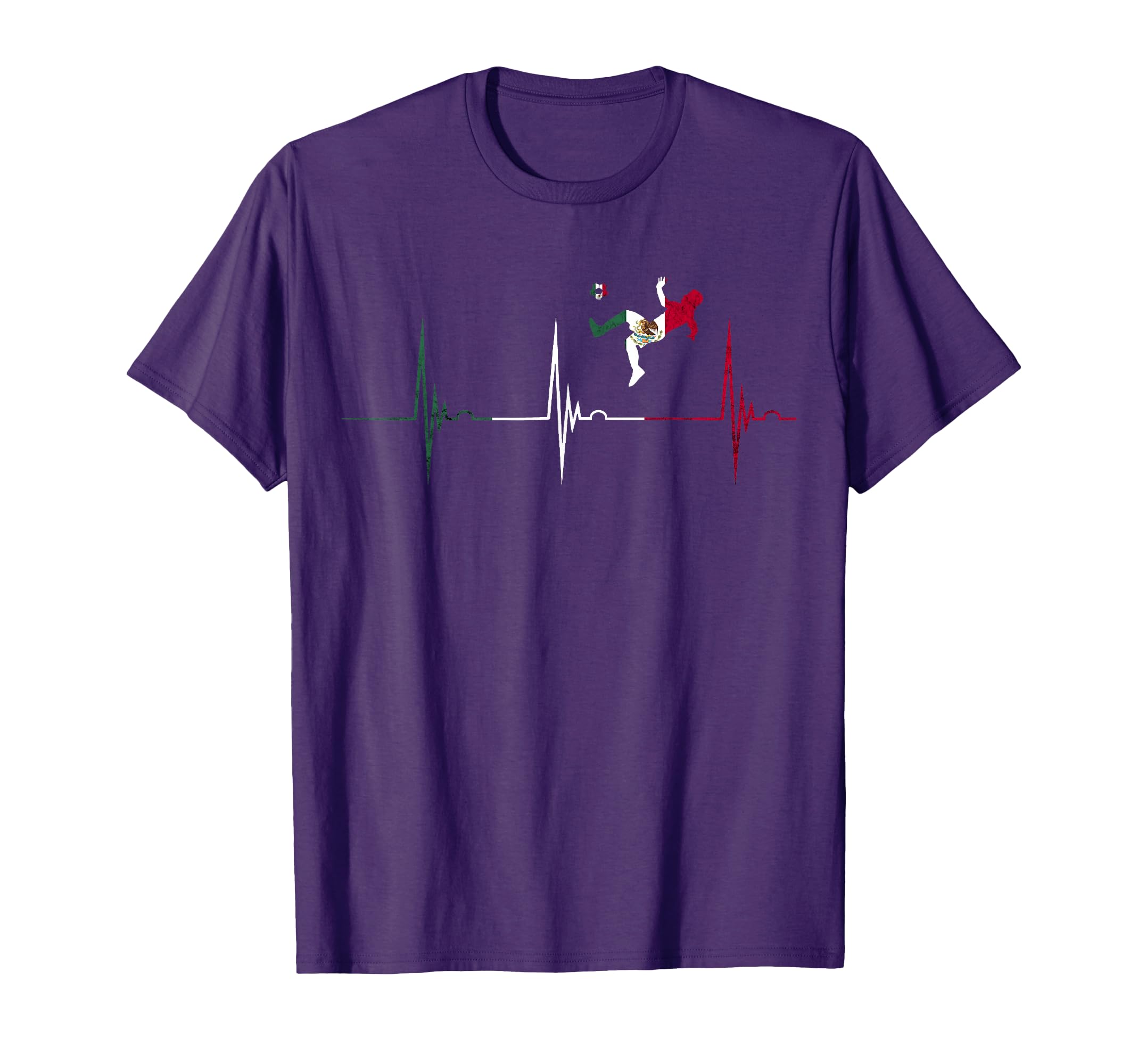 Mexican Pride Heartbeat Ekg Pulse T-Shirt - Streetwear Style Unisex