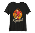 Soccer Soccer Playing Tri Blend T-Shirt - Fun Novelty Design for Adults