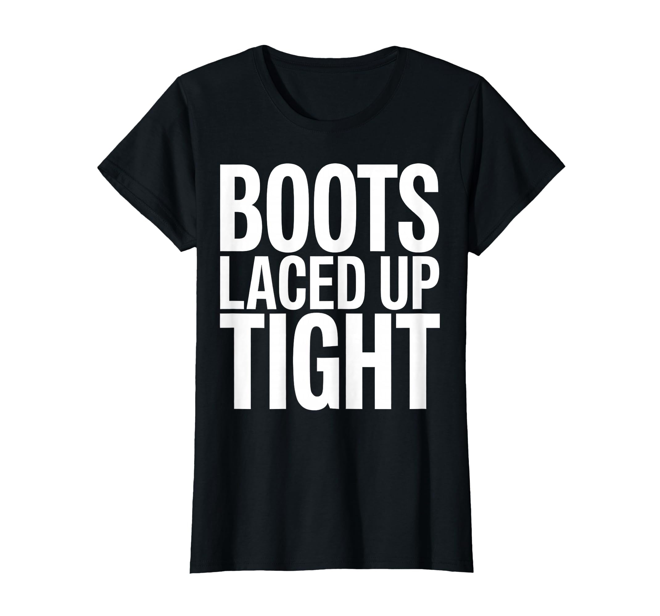 Boots Laced Up Tight Womens Soccer T-Shirt - Fun Novelty Design Unisex