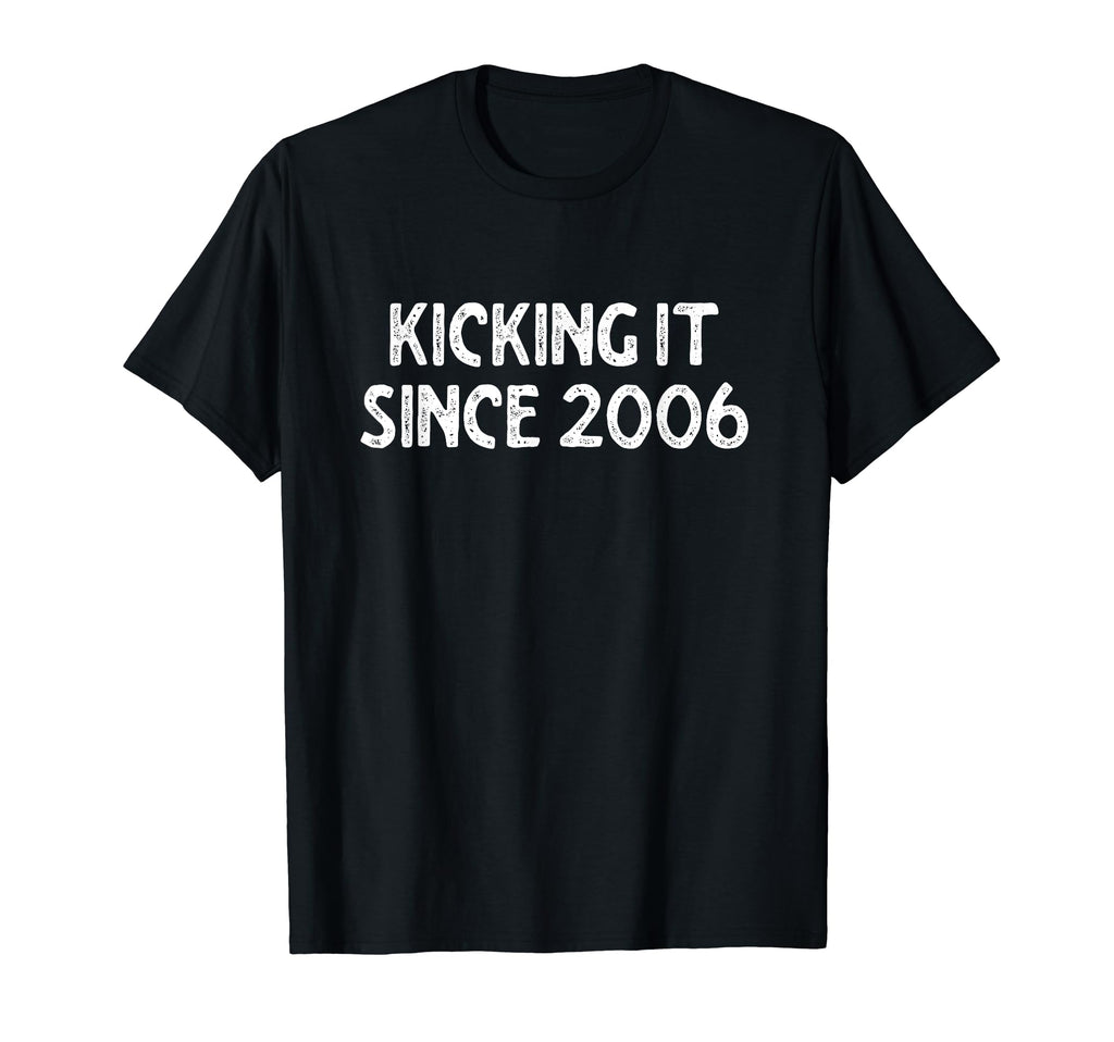 Kicking It Since 2006 Funny Soccer T-Shirt - Aesthetic Graphic for Adults