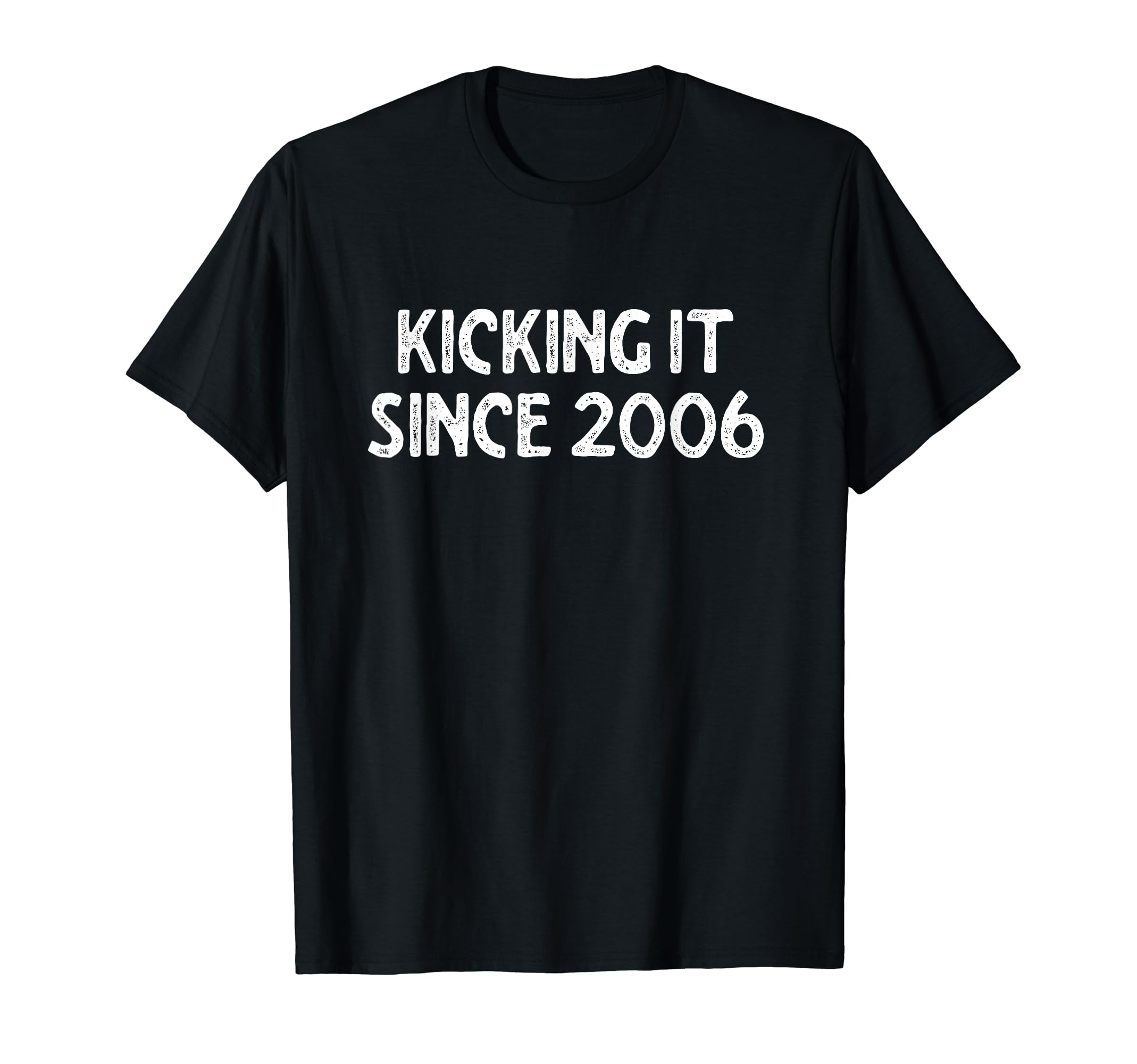Kicking It Since 2006 Funny Soccer T-Shirt - Aesthetic Graphic for Adults