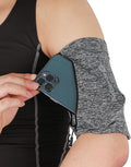 Running Phone Armband for Men Women,Universal Arm Bands for Phones Below 8 Inches,Waterproof Cell Phone Armband for Hiking,Running,Cycling,Climbing(Grey M)