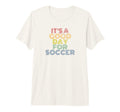 Its Good Day Soccer 70S Distressed Tri T-Shirt - Graphic Print Men Women