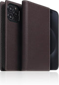 D8 Full Grain Leather Wallet Case for iPhone 15 Pro - [2-in-1] Handcrafted Detachable Diary Style with Magnetic MagSafe Back Cover, Gift Box Included (Brown Cream)