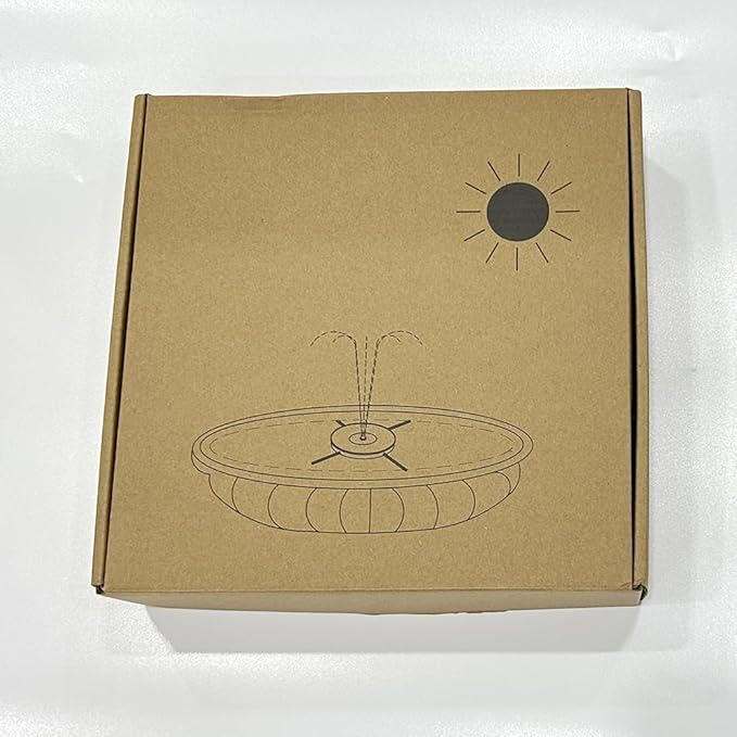 SZMP Solar Fountain 4W Bird Bath Fountains Upgraded 60 LED Lights, Solar Powered Fountain Pump Built-in 4000 Battery with 7 Nozzle & 4 Fixer, Solar Water Fountain for Garden, Bird Bath, Pool, Pond