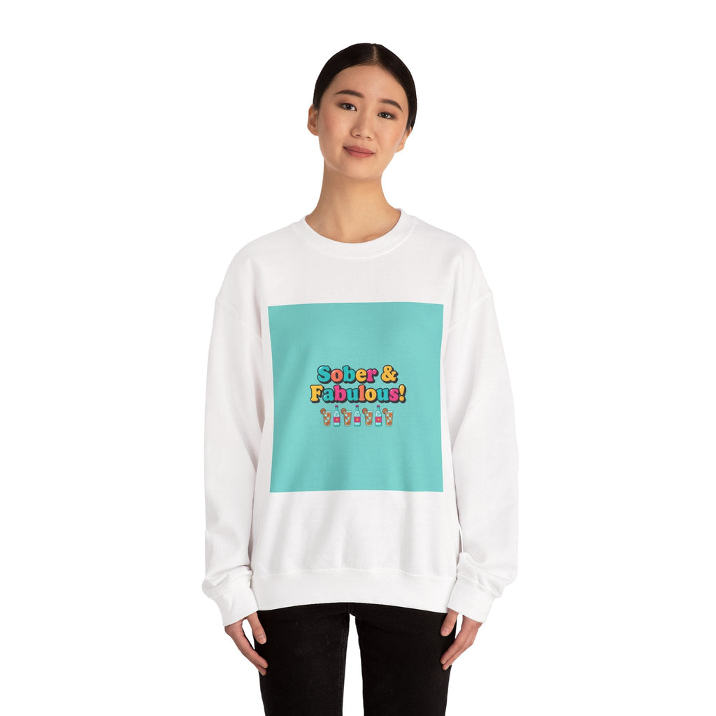Sober & Fabulous Crewneck Sweatshirt, Dry January, Mocktail Trend
