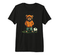 Funny Teddy Bear Loves Soccer And Tri T-Shirt - Trendy Graphic Men Women
