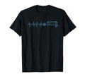 Funny Soccer Heartbeat Ecg Football T-Shirt - Custom Art Print for Adults