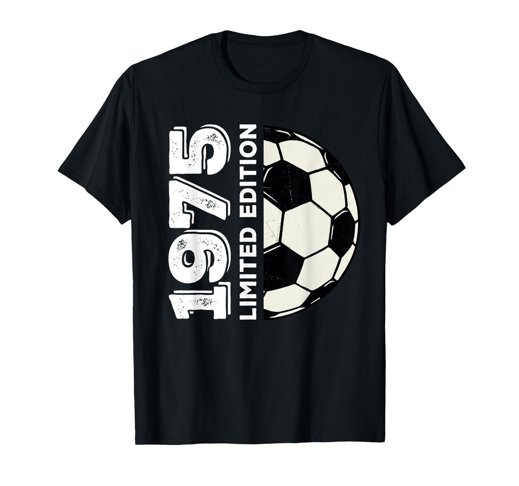 1975 50Th Birthday Soccer Lovers T-Shirt - Aesthetic Graphic Unisex