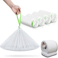 120 Pack Cat Litter Box Liners for Meo Want SC01, MW-SC02, MW-LR01,1.5 Mil Thick Drawstring Heavy Duty Leak-proof Disposable Smart Self-Cleaning Litter Box Robot Waste Drawer Trash Bags 18" x 12.6"