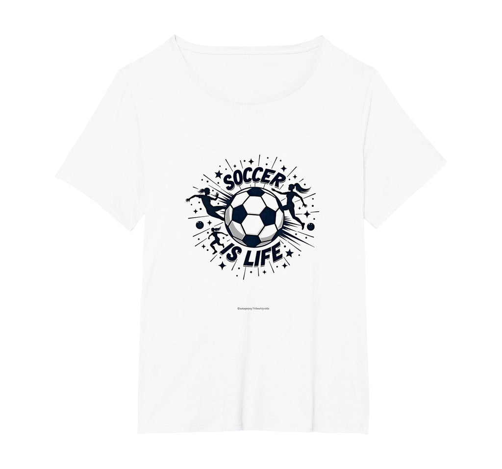 Soccer Is Life Passionate Player T-Shirt - Custom Art Print Men Women