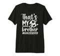Proud Soccer Goalie Sister Soccer T-Shirt - Minimalist Print for Adults