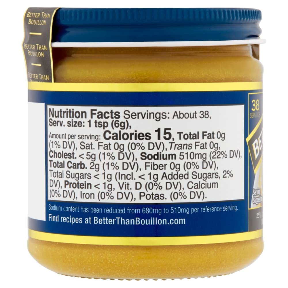Better Than Bouillon Seasoning - Reduced Sodium Roasted Chicken Base - Case Of 6 - 8 Oz